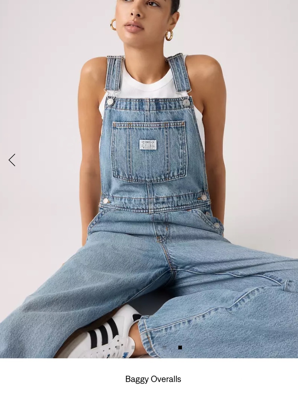 Levi's Light Blue Denim Women's Baggy Overalls